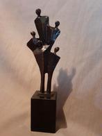Bronzen beeld "Corry Ammerlaan" op marmer console, Antiek en Kunst, Ophalen of Verzenden