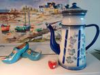 Franse Koffiepot Blauw-Wit met Bloemmotief, Ophalen of Verzenden
