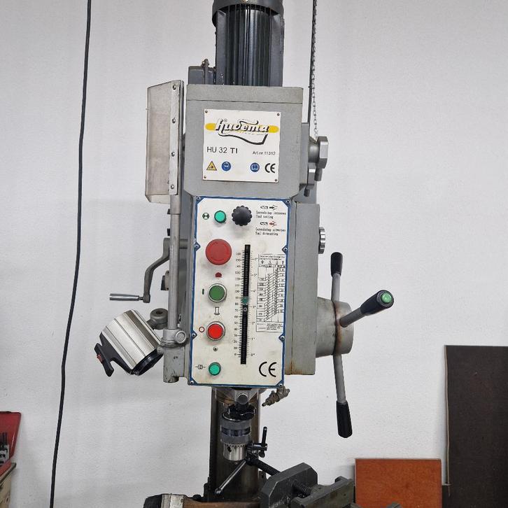 Kolomboormachine Huvema HU32TI, Doe-het-zelf en Verbouw, Gereedschap | Boormachines, Zo goed als nieuw, Kolomboormachine, 600 watt of meer