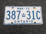 Kentekenplaat Canada Ontario nummerbord Nummerplaat License, Verzamelen, Ophalen of Verzenden, Auto's