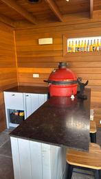Douglas buitenkeuken, hoek, 180x200. Belgisch hardsteen blad, Tuin en Terras, Buitenkeukens, Ophalen, Maatwerk, Houtskool, Zo goed als nieuw