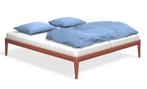 Showroom Auping Essential 140x200 Red incl M line CM7 Matras, Verstelbaar, Zo goed als nieuw, Twijfelaar, Auping Essential Mline