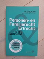Personen- en Familierecht Erfrecht in een notendop, Boeken, Studieboeken en Cursussen, Verzenden, Alpha, Zo goed als nieuw, WO