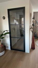 Opdek binnendeur met glas, Ophalen, 80 tot 100 cm, Binnendeur, 200 tot 215 cm