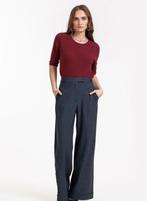Studio Anneloes Ozzie Woven look broek zgan, Ophalen of Verzenden, Zo goed als nieuw, Maat 46/48 (XL) of groter, Blauw