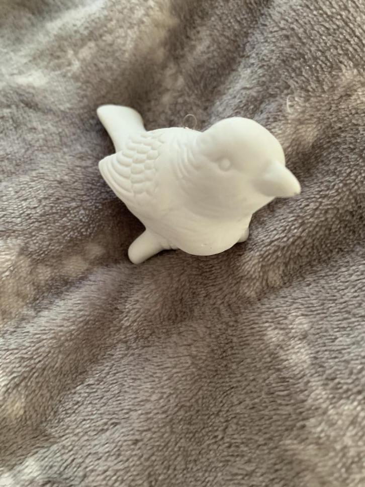 Kerstboom hanger vogel porselein, Diversen, Kerst, Gebruikt, Ophalen of Verzenden