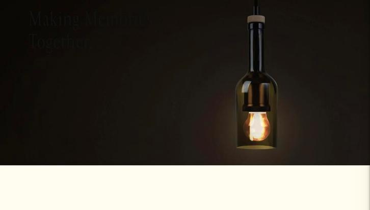 Duurzame hanglamp van wijnfles, Huis en Inrichting, Lampen | Hanglampen, Nieuw, Minder dan 50 cm, Glas, Ophalen of Verzenden