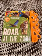 Roar at the Zoo - Ontdekboek met Geluiden, Ophalen of Verzenden, Zo goed als nieuw, Uitklap-, Voel- of Ontdekboek, 1 tot 2 jaar