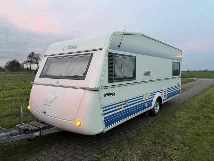 Polar 560 LB met mover, Caravans en Kamperen, Caravans, Bedrijf, tot en met 4, 1000 - 1250 kg, Overige, Polar, 2 aparte bedden