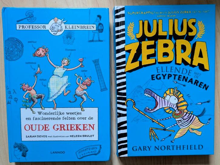 Julius Zebra Egypte/ Oude Grieken, 2 hardcover, prijs p.st., Boeken, Kinderboeken | Jeugd | onder 10 jaar, Zo goed als nieuw, Non-fictie