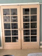 glas in lood schuifdeuren, Doe-het-zelf en Verbouw, Deuren en Horren, Gebruikt, 80 tot 100 cm, Binnendeur, Ophalen of Verzenden