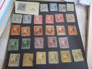 postzegels Willem 3 Willem III NVPH 7 tm NVPH 12 vele  beschikbaar voor biedingen