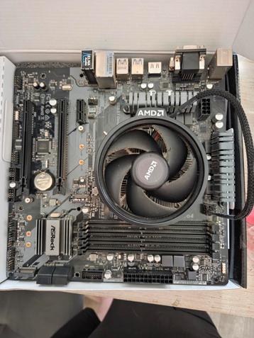 Asrock b450m pro 4 Ryzen 5 3600 beschikbaar voor biedingen