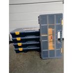 5 Nieuwe Sorteerkoffers met losse verdeling 49x25x8cm Blauw, Nieuw, Ophalen of Verzenden, Nvt, Nvt