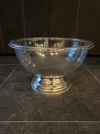 Plastic schaal met zilveren voet, Schaal, Rond, Ophalen of Verzenden, Glas