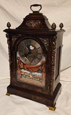 antieke tafelklok met scheepjes mechaniek, Antiek en Kunst, Ophalen
