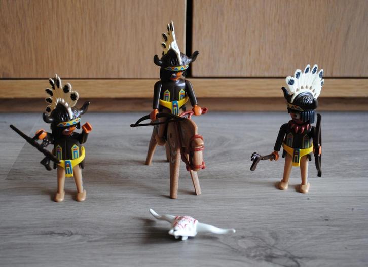 Playmobil indianen, paard - vintage, Kinderen en Baby's, Speelgoed | Playmobil, Zo goed als nieuw, Ophalen of Verzenden