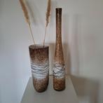 Prachtige ambachtelijk geblazen hoge glazen vazen,, Huis en Inrichting, Woonaccessoires | Vazen, Overige kleuren, 50 tot 75 cm