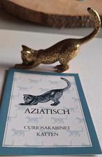 Franklin Mint Curio Cat "Aziatisch" 1986, messing, Verzamelen, Nieuw, Ophalen of Verzenden, Dier