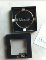 Armband Monet diameter 7 cm goudkleur,met keurmerk, Ophalen of Verzenden, Zo goed als nieuw, Goud