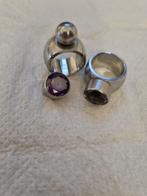 Melano stainless ringen 2x maat 52, Overige materialen, Ophalen of Verzenden, Zo goed als nieuw