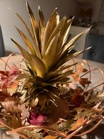 Handgemaakte Gouden Ananas Decoratie, Ophalen of Verzenden, Nieuw, Binnen