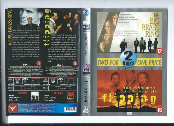the big brass ring en flipping, Cd's en Dvd's, Dvd's | Actie, Zo goed als nieuw, Actie, Vanaf 16 jaar, Ophalen of Verzenden