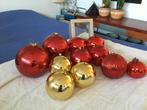 Grote kerstballen rode en goud kleurige., Diversen, Kerst, Ophalen, Zo goed als nieuw