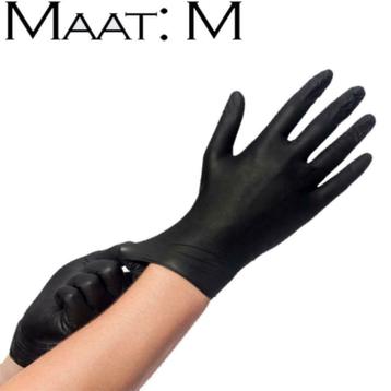 Nitriel handschoenen ZWART Easyglide, maat M beschikbaar voor biedingen
