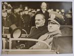 02 Originele persfoto van Mussolini 1939., Ophalen of Verzenden, Landmacht, Overige gebieden, Foto of Poster