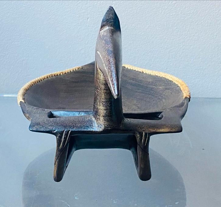 Houten Afrikaanse Vogel Schaal, Antiek en Kunst, Kunst | Niet-Westerse kunst, Ophalen of Verzenden