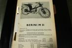 Berini M31 bromfiets reparatie handboek, Fietsen en Brommers, Handleidingen en Instructieboekjes, Ophalen of Verzenden, Gebruikt