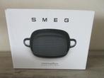 SMEG AH Gietijzeren Grillpan Zwart Nieuw in Doos, Huis en Inrichting, Ophalen of Verzenden, Nieuw, Overige materialen