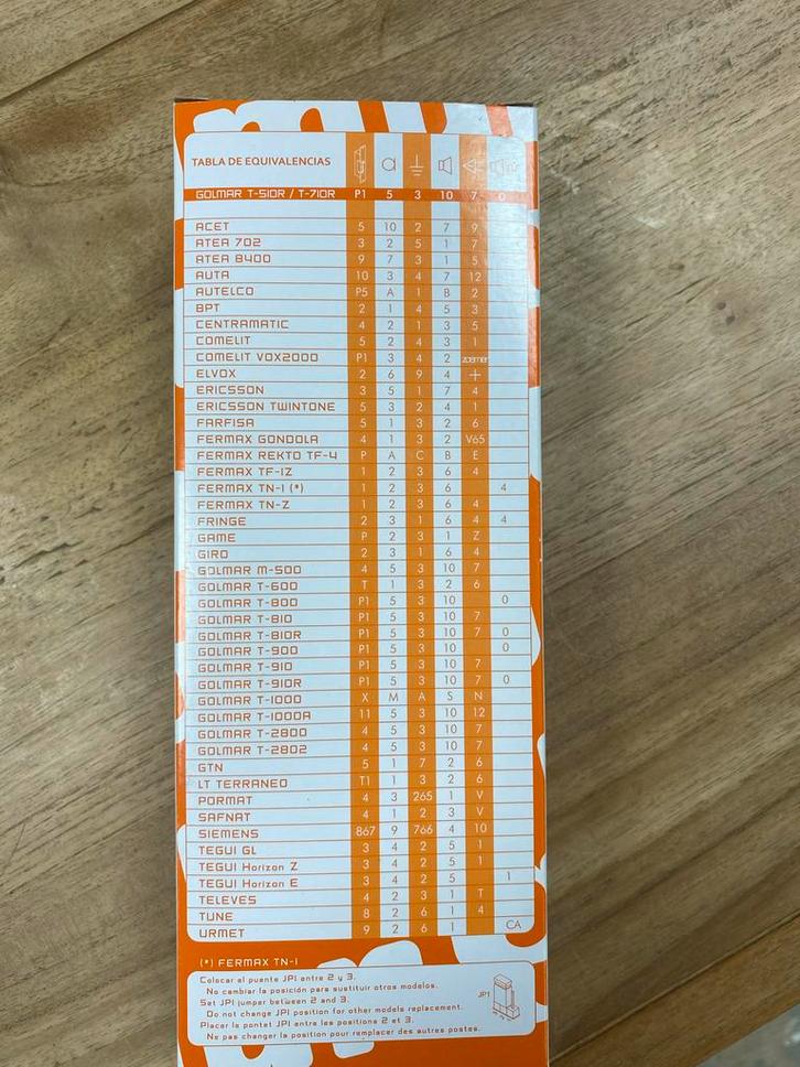 Golmar T510 Intercom Toestel - Nieuw in Verpakking, Telecommunicatie, Vaste telefoons | Niet Draadloos, Nieuw, Ophalen of Verzenden