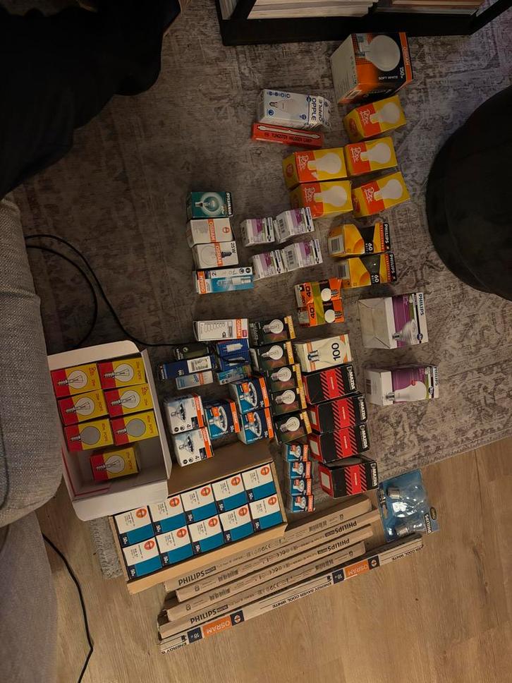 Partij Diverse Gloeilampen, Huis en Inrichting, Lampen | Losse lampen, Zo goed als nieuw, Gloeilamp, Minder dan 30 watt, E27 (groot)