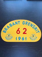 Brabant Grensrit 1961 Vredestein rallyschild, Verzamelen, Ophalen of Verzenden, Gebruikt, Auto's
