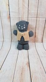 Gebreide knuffel, Poes, grijs, 25 cm. 4C3, Kinderen en Baby's, Speelgoed | Knuffels en Pluche, Tweedehands verkoop, Tweedehands verkoop