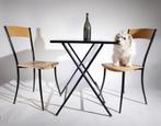 Nieuwe metalen klaptafel | zwart | binnen & buiten, 50 tot 100 cm, Metaal, Rechthoekig, Nieuw