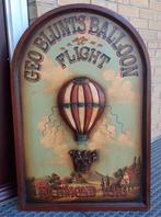 Café wand bord Luchtballon GEO BLUNTS BALLOON FLIGHT RICHMON, Gebruikt, Ophalen of Verzenden