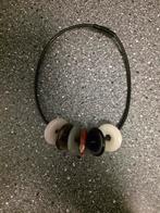 Mooie siliconen koordketting met 6 donut edelstenen, Sieraden, Tassen en Uiterlijk, Armbanden, Overige materialen, Overige kleuren