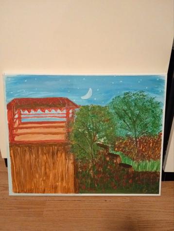 Tuinlandschap schilderij beschikbaar voor biedingen