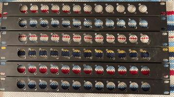6x12 gats 19” rail. Type Neutrik D beschikbaar voor biedingen
