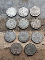 11 zilveren kwartjes Wilhelmina, leuk lot, Postzegels en Munten, Munten | Nederland, Setje, Zilver, 25 cent, Ophalen of Verzenden