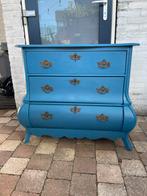 Blauw antieke ladekastje, Huis en Inrichting, Kasten | Ladekasten, Ophalen, 50 tot 100 cm, Zo goed als nieuw, Minder dan 100 cm