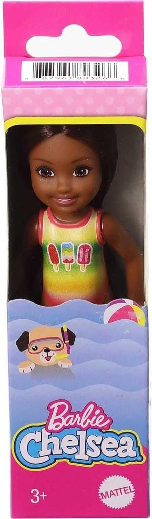 Barbie Club Chelsea Beach Doll, Ice Cream Bathing Suit