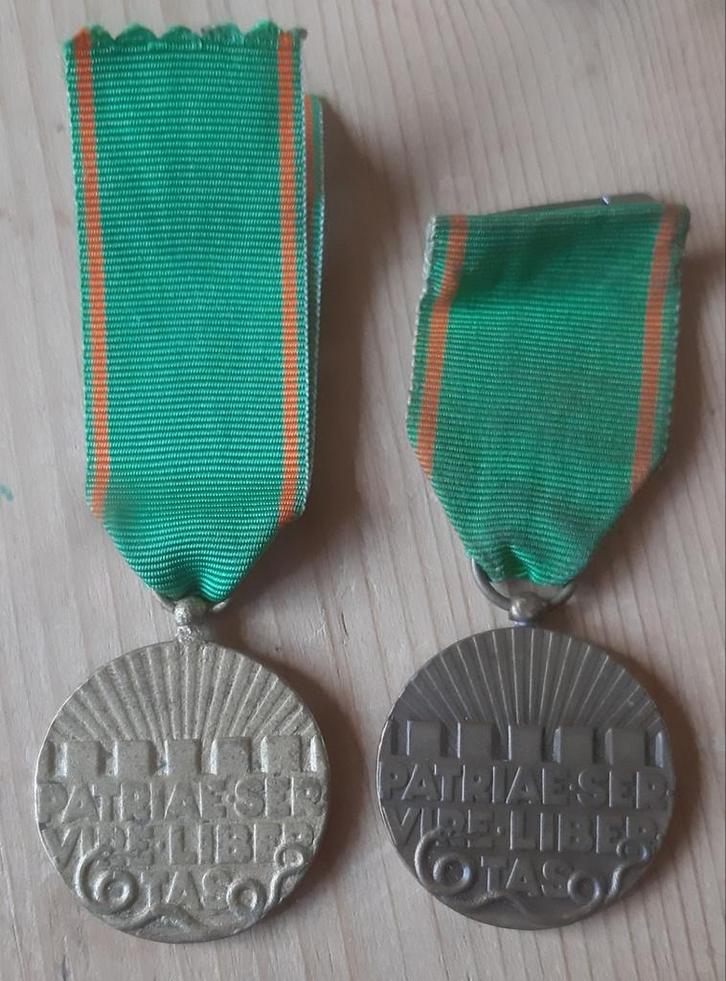 Nederlandse Onderscheidingen - Trouwe Dienst Medailles, Verzamelen, Militaria | Algemeen, Overige soorten, Lintje, Medaille of Wings