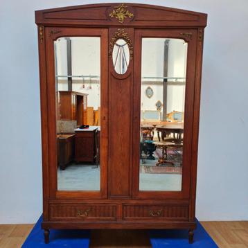 Vintage kledingkast garderobekast kleerkast demontabel 213 beschikbaar voor biedingen