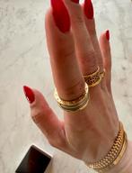 Bulgari ring B.zero 1 goud en witgoud maat 19 was €3800 ZGAN, Ophalen of Verzenden, Zo goed als nieuw, Goud