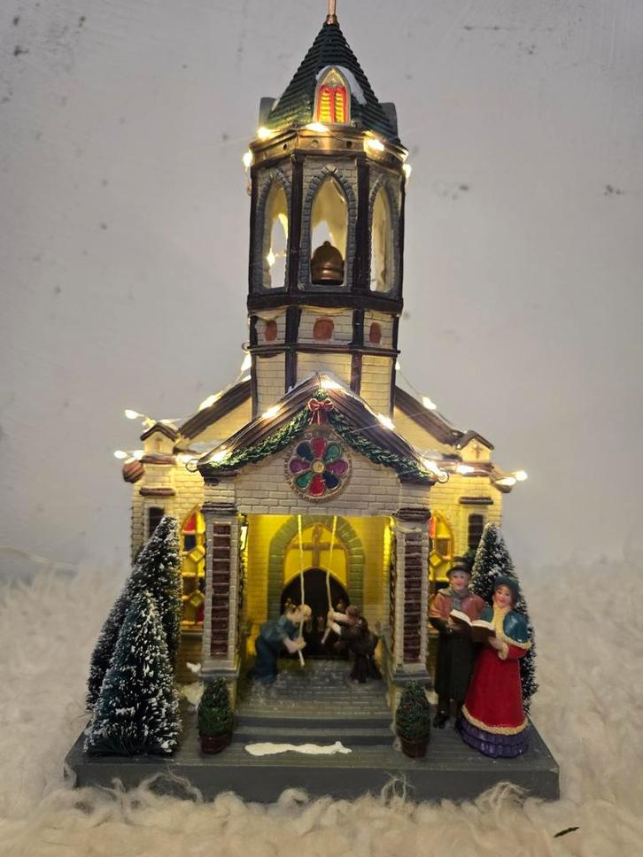 Kerstdorp Kerk - Intratuin Decoratie, Hobby en Vrije tijd, Modelbouw | Auto's en Voertuigen, Zo goed als nieuw, Overige typen