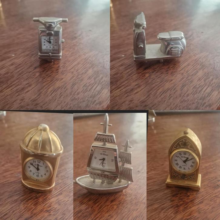 Miniatuur Klokjes Set - 4 Stuks, Antiek en Kunst, Antiek | Klokken, Ophalen of Verzenden